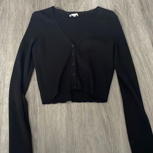 Black cropped sweater